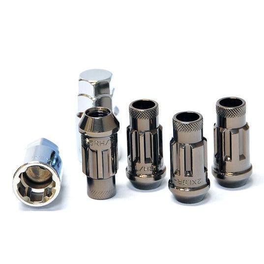 Muteki SR48 Open End Locking Lug Nut 12x1.25 48mm Set of 4 Titanium | 32901T