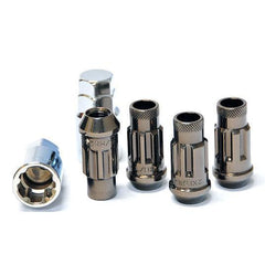 Muteki SR48 Open End Locking Lug Nut 12x1.25 48mm Set of 4 Titanium | 32901T