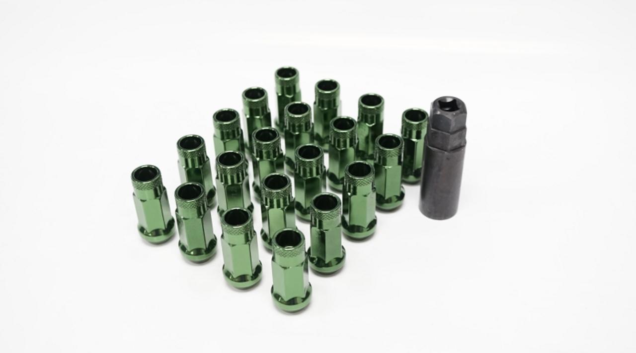 Muteki SR48 Open-Ended Lug Nuts 12x1.25mm Dark Green