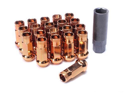 Muteki SR48 Open-Ended Lug Nuts 12x1.25mm Orange
