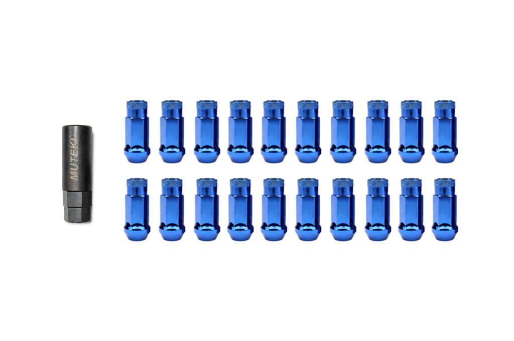 Muteki SR48 Open-Ended Lug Nuts 12x1.50mm Blue