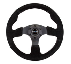 NRG 320mm Race Series Sport Steering Wheel Suede w/ Black Stitch | RST-012S