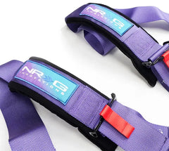NRG 5PT 3in. Seat Belt Harness / Cam Lock - Purple | SBH-B6PCPP