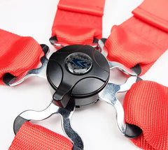 NRG 5PT 3in. Seat Belt Harness / Cam Lock - Red | SBH-B6PCRD