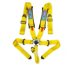 NRG 5PT 3in. Seat Belt Harness / Cam Lock - Yellow | SBH-B6PCYL
