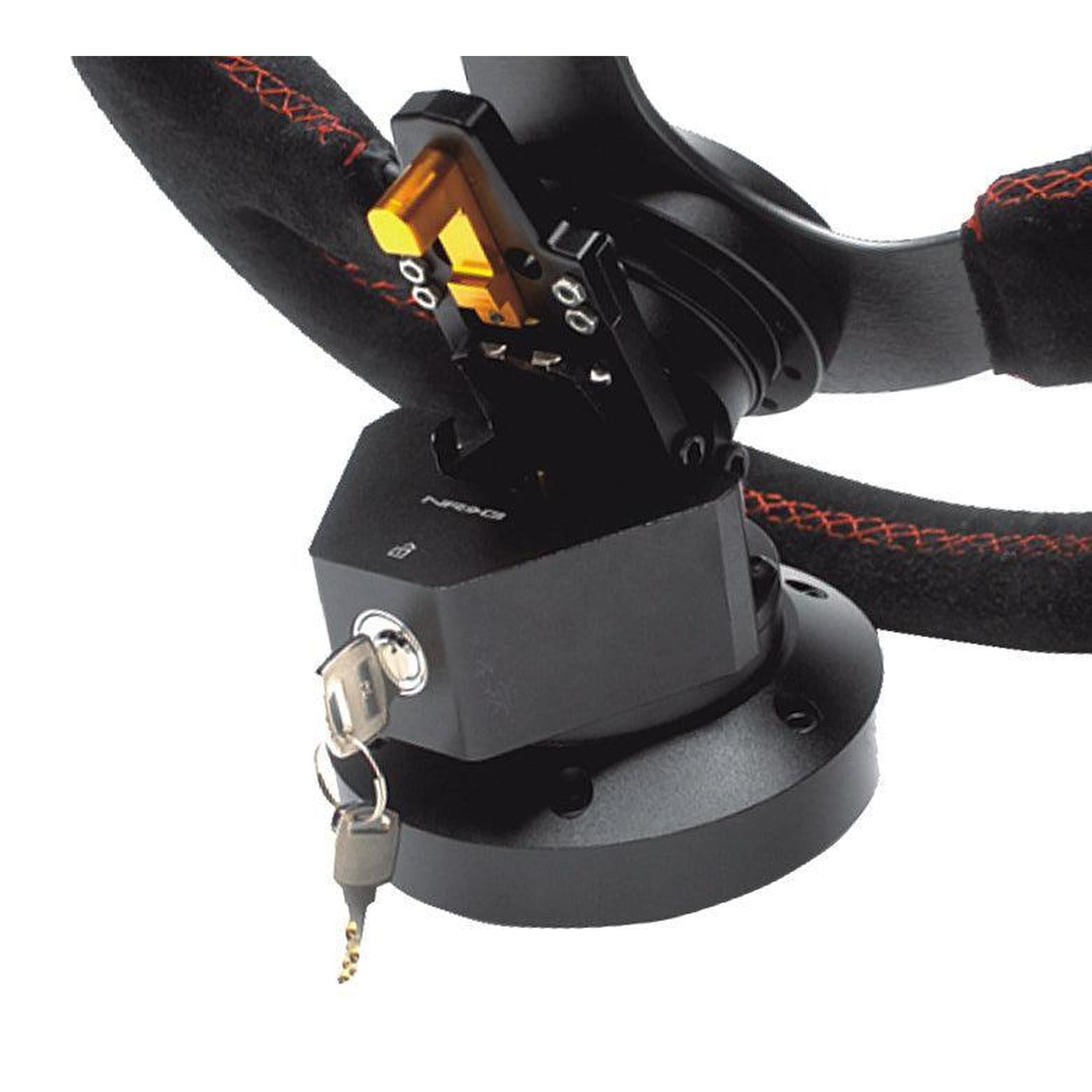NRG Steering Wheel Quick Tilt System w/Lock Black | SRT-100BK