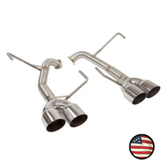 Nameless Axleback Exhaust Muffler Delete Polished Single Wall Tips Subaru WRX 2015-2021 / STI 2015-2018