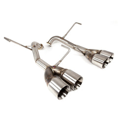 Nameless Muffler Delete Exhaust 3.5" Double Wall Polished Tips Subaru WRX 2022-2025 | SUAB22WRX-0MU-35SDW