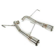 Nameless Performance Axleback Muffler Delete Double Wall Polished Tips Subaru WRX 2008-2010 Sedan