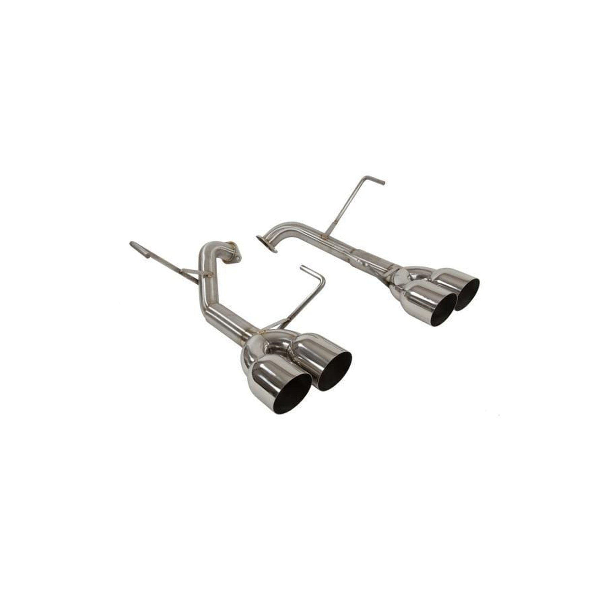 Nameless Performance Muffler Delete Single Wall Slash Cut Tips Polished Subaru WRX 2015-2021 / STI 2015-2018