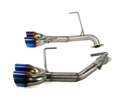 Nameless WRX AxleBack Exhaust Muffler Delete Single Wall Neochrome Tips WRX 2015-2021 / STI 15-18 | RSPD071