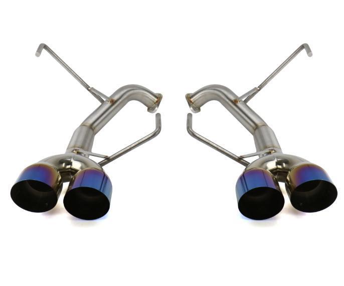 Nameless WRX AxleBack Exhaust Muffler Delete Single Wall Neochrome Tips WRX 2015-2021 / STI 15-18 | RSPD071