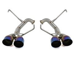 Nameless WRX AxleBack Exhaust Muffler Delete Single Wall Neochrome Tips WRX 2015-2021 / STI 15-18 | RSPD071