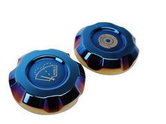 Noble Billet Fluid Reservoir Cap Set (Titanium) - 2022-2025 Subaru WRX