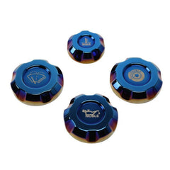 Noble Billet Fluid Reservoir Cap Set (Titanium) - 2022-2026 Subaru WRX