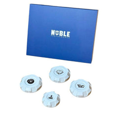 Noble Billet Fluid Reservoir Cap Set (White) - 2015-2026 Subaru WRX / STI - 2022-2026 BRZ / GR86