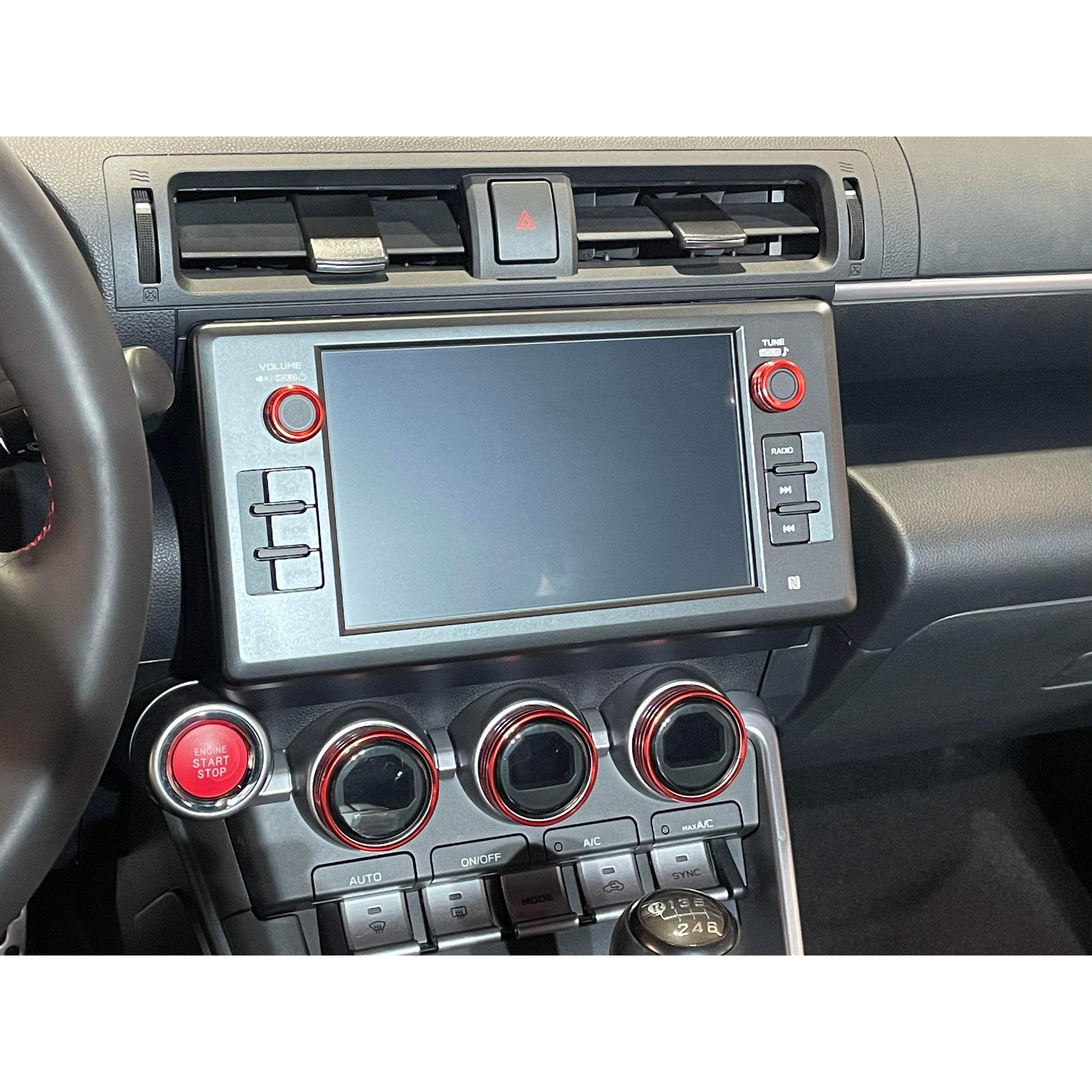 Noble CNC Radio / Stereo Knobs Subaru BRZ / Toyota GR86 2022-2026