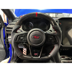 Noble Carbon 1L Racer Steering Wheel (Carbon Fiber / Leather) Subaru WRX 2022-2026