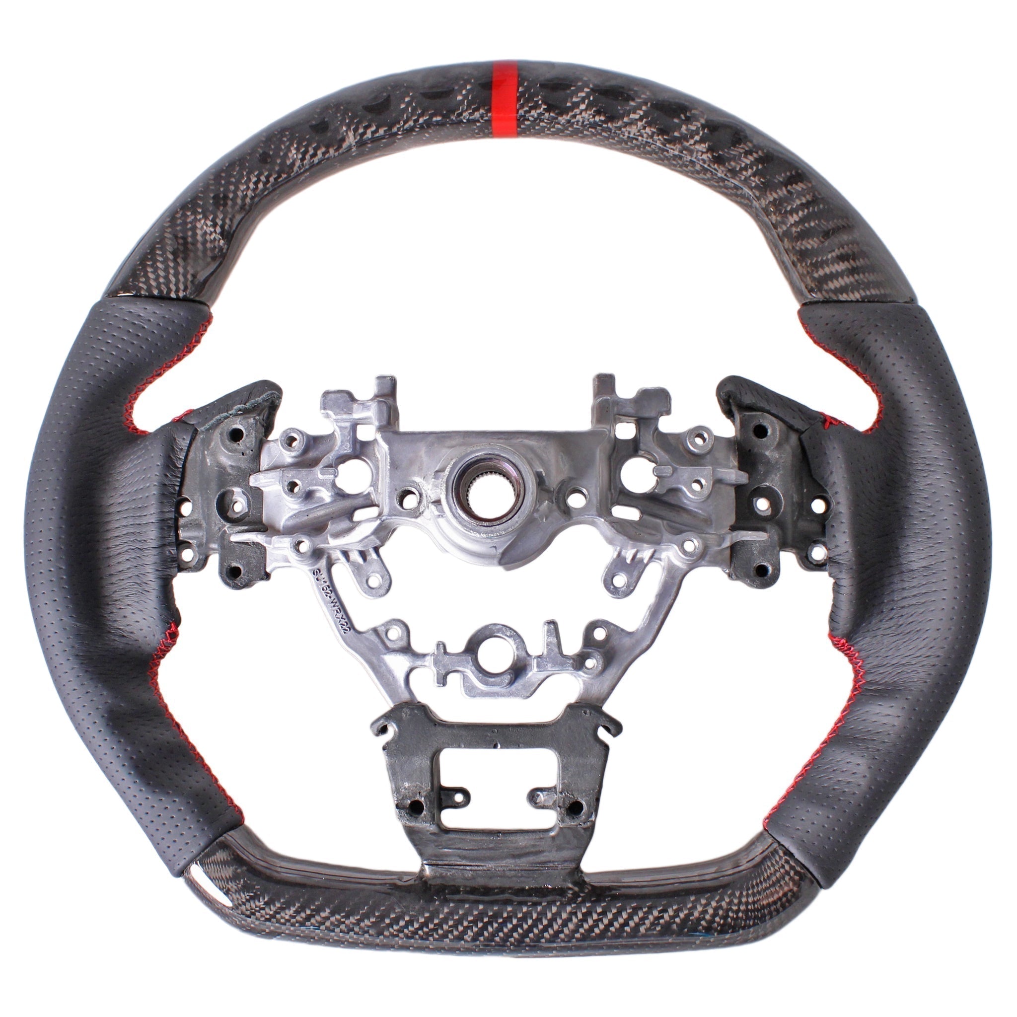Noble Carbon 1L Racer Steering Wheel (Carbon Fiber / Leather) Subaru WRX 2022-2026