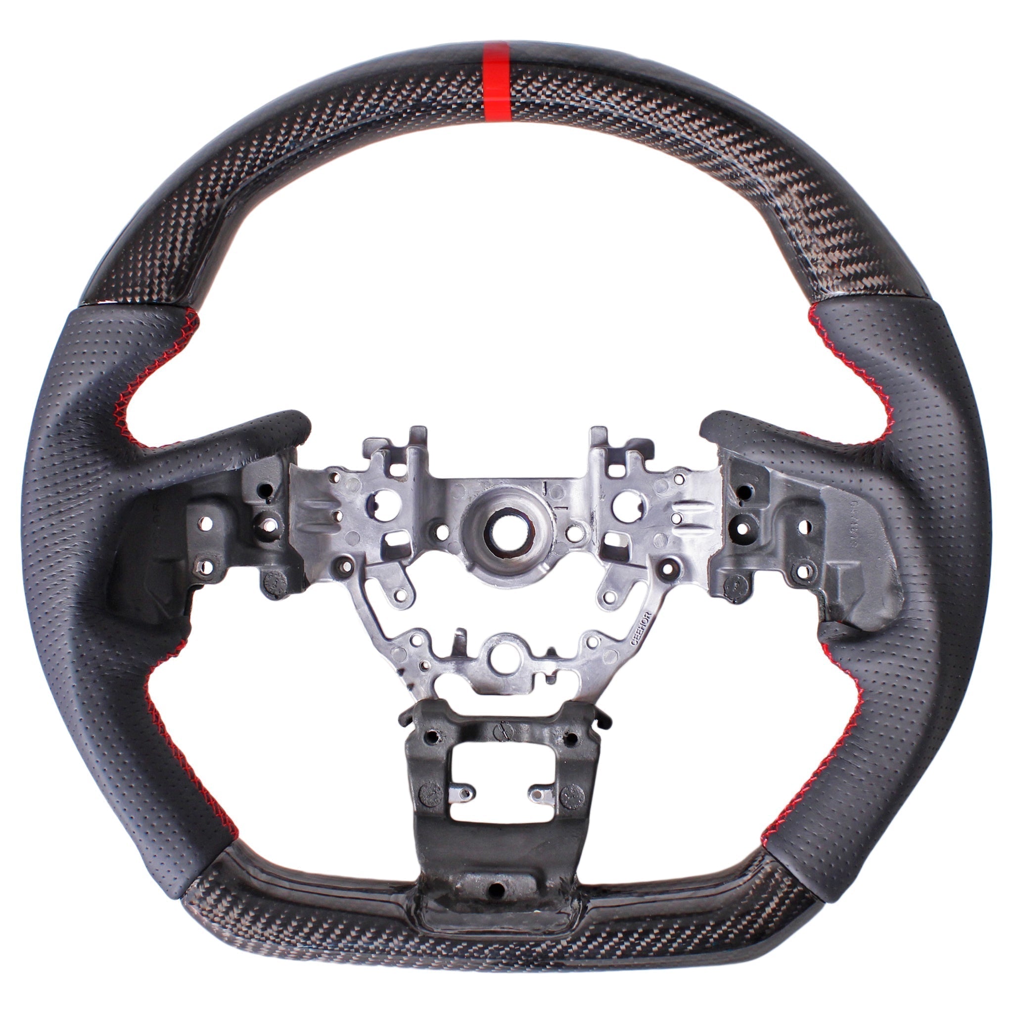 Noble Carbon 1L Racer Steering Wheel (Carbon Fiber / Leather) Subaru WRX 2022-2026