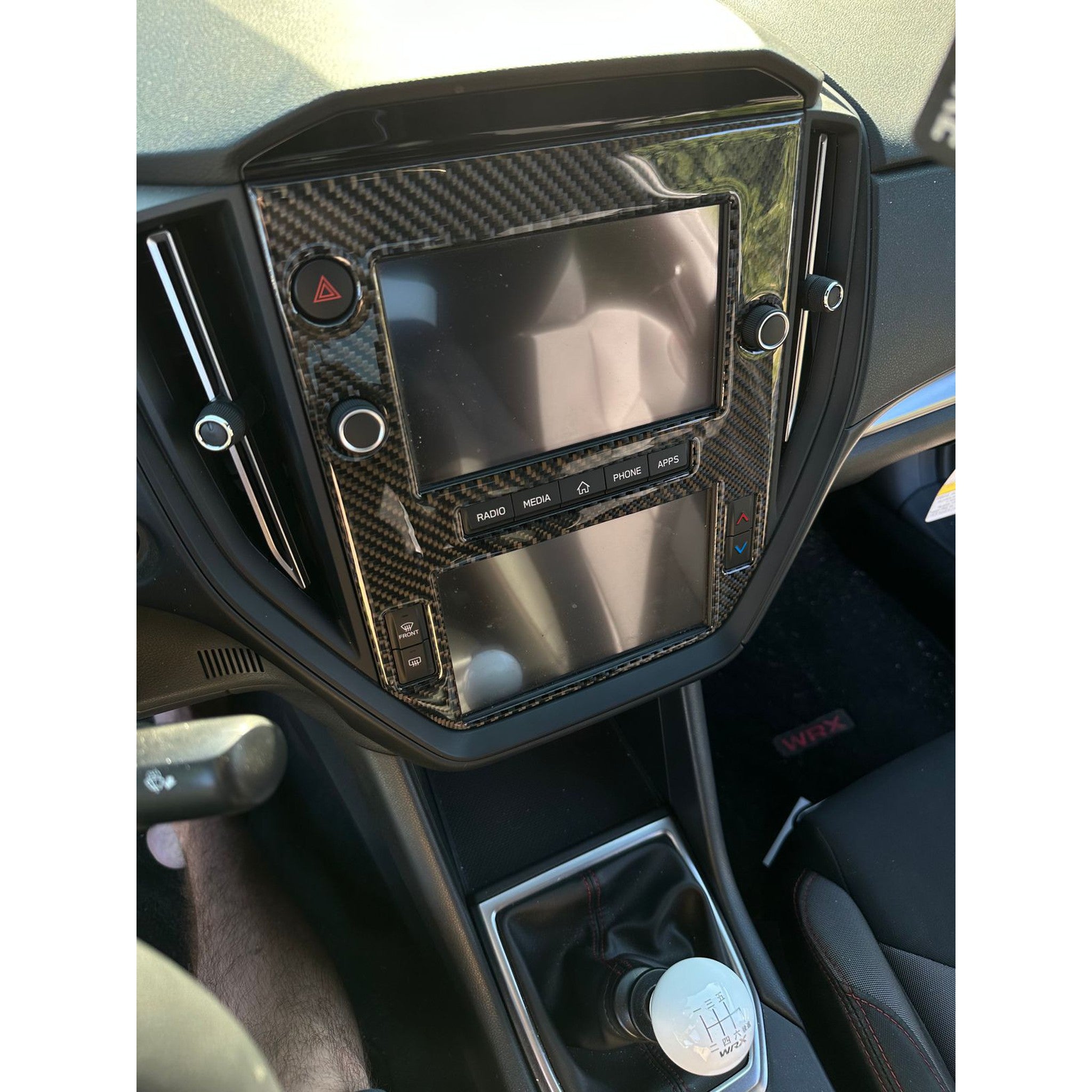 Noble Carbon Fiber Base Entertainment System Trim Subaru WRX 2022-2026