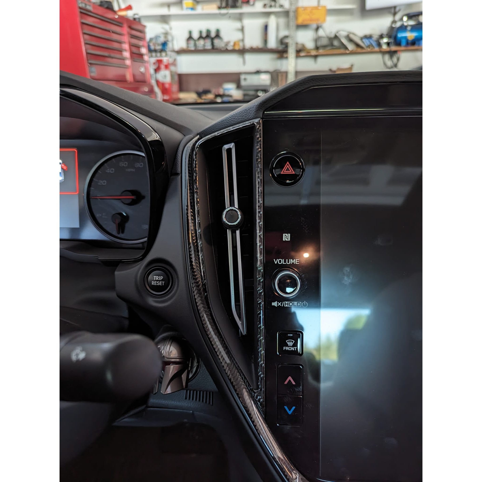 Noble Carbon Fiber Center AC Vent Trims Subaru WRX 2022-2026