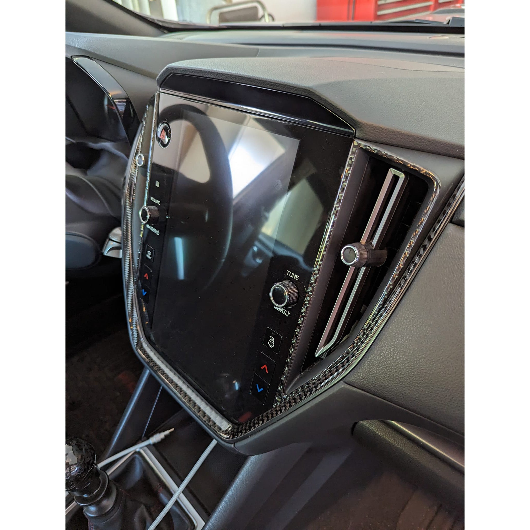 Noble Carbon Fiber Center AC Vent Trims Subaru WRX 2022-2026