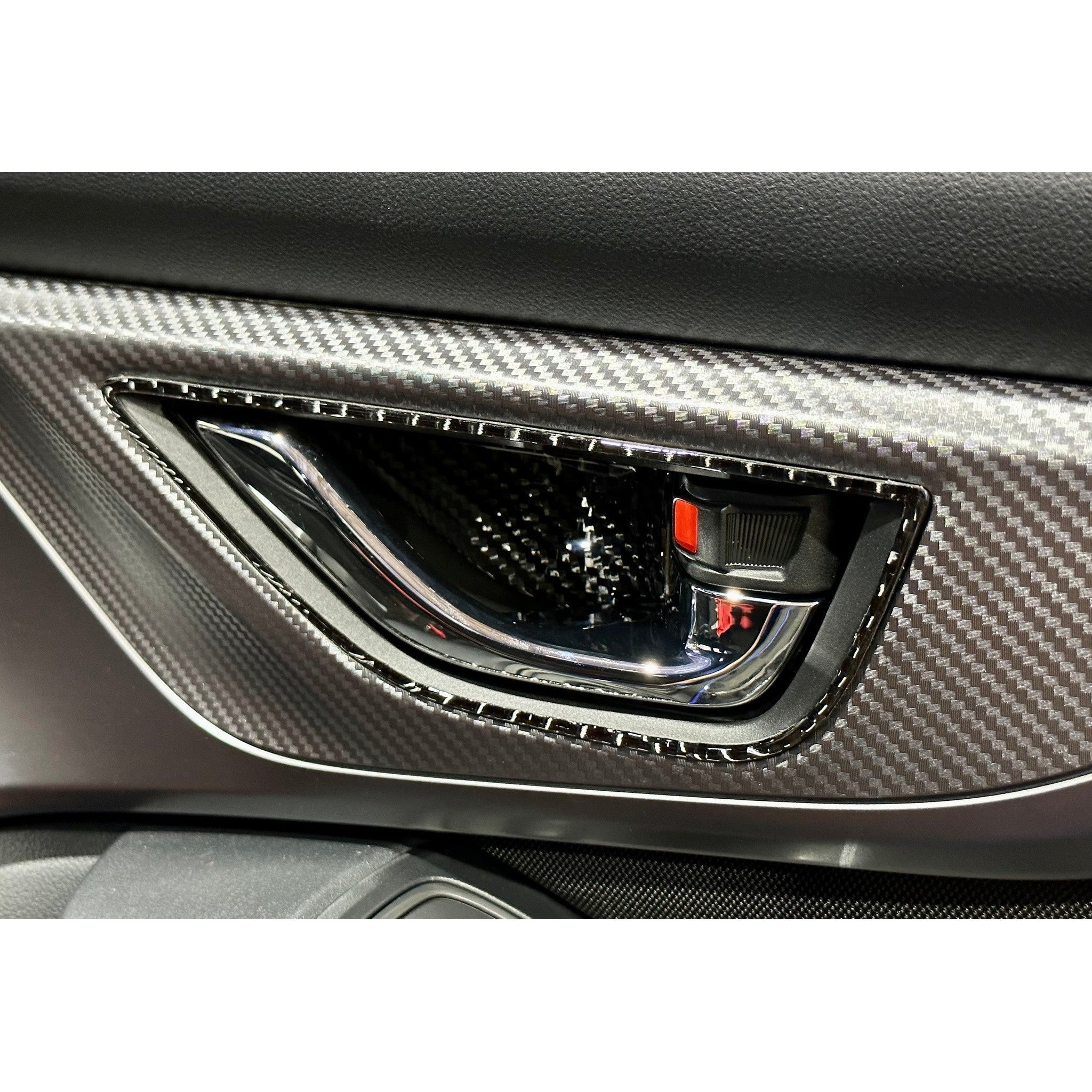 Noble Carbon Fiber Door Handle Frame Overlays Subaru WRX 2022-2026