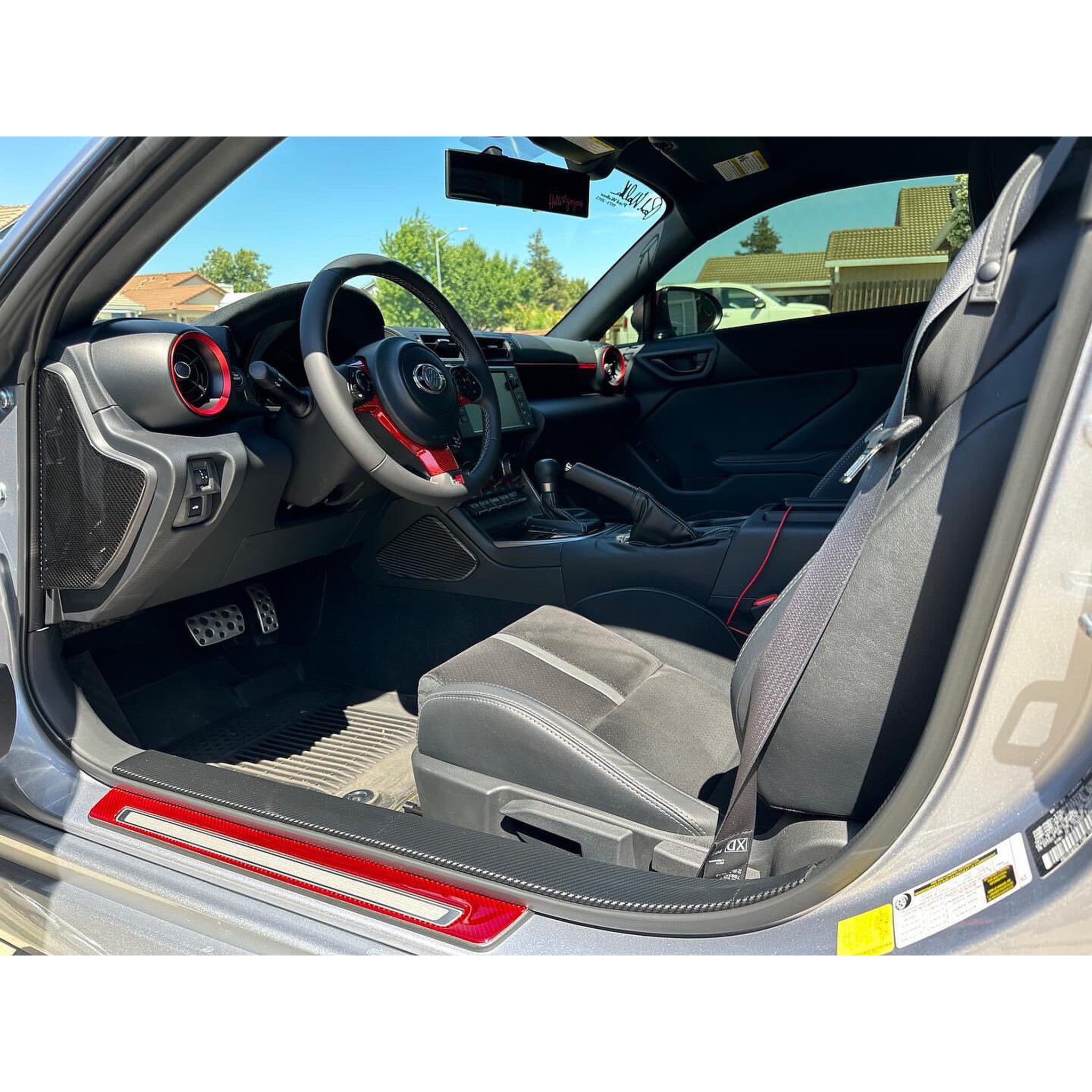 Noble Carbon Fiber Door Sill Overlays 2022-2026 Subaru BRZ / Toyota GR86