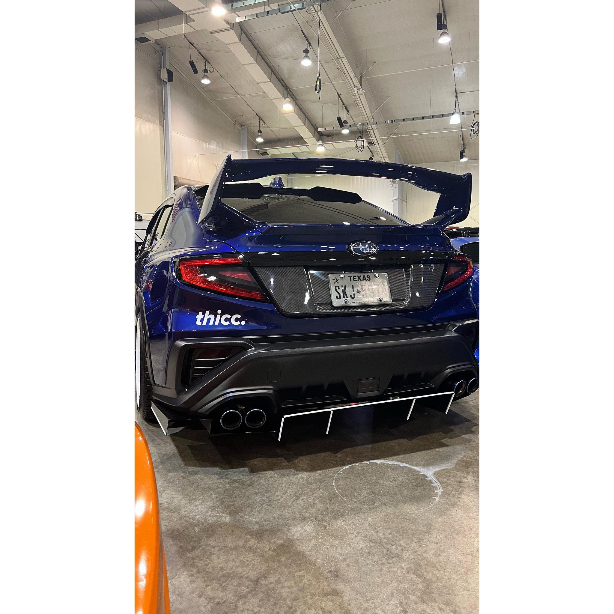 Noble Carbon Fiber License Plate Panel Subaru WRX 2022-2025