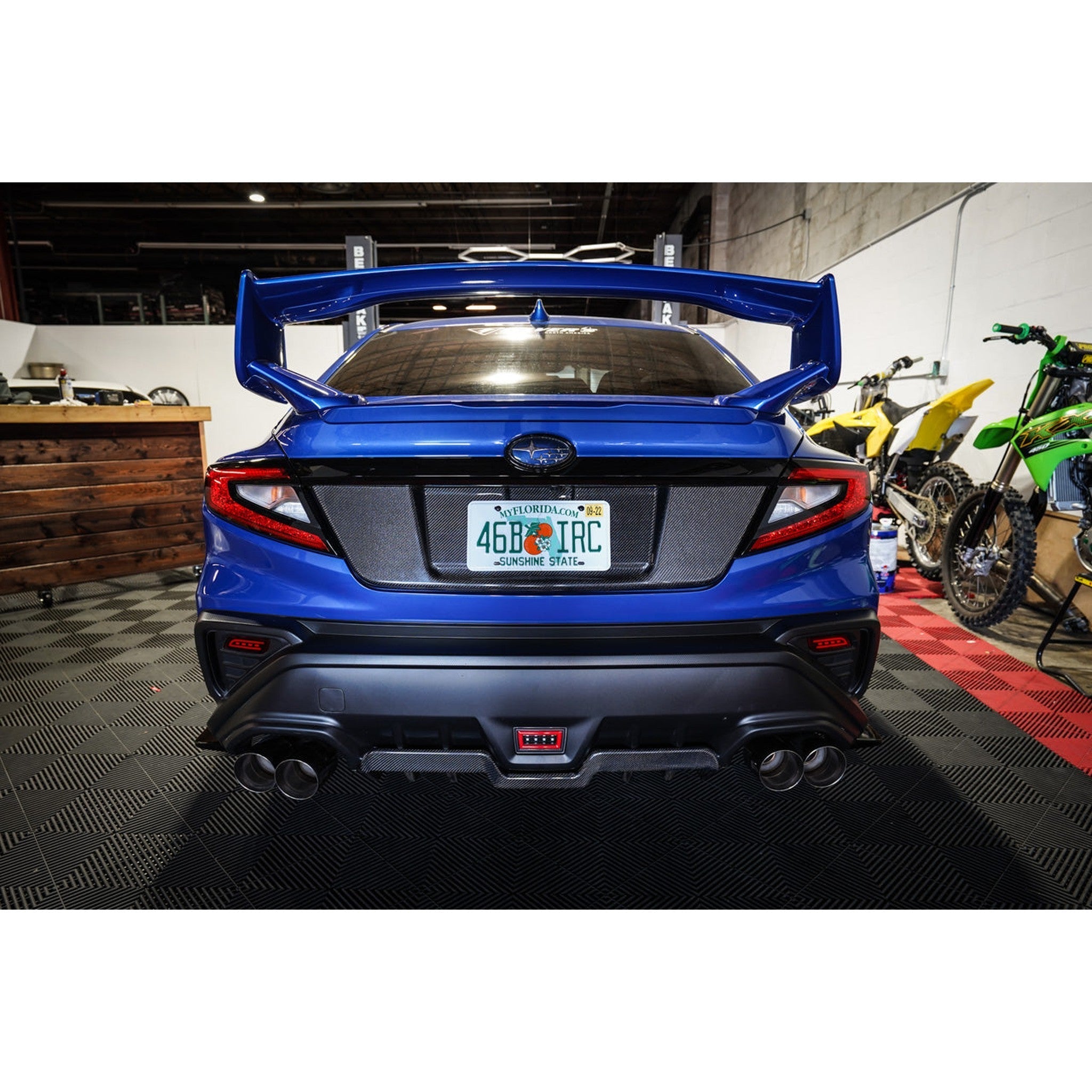 Noble Carbon Fiber License Plate Panel Subaru WRX 2022-2026
