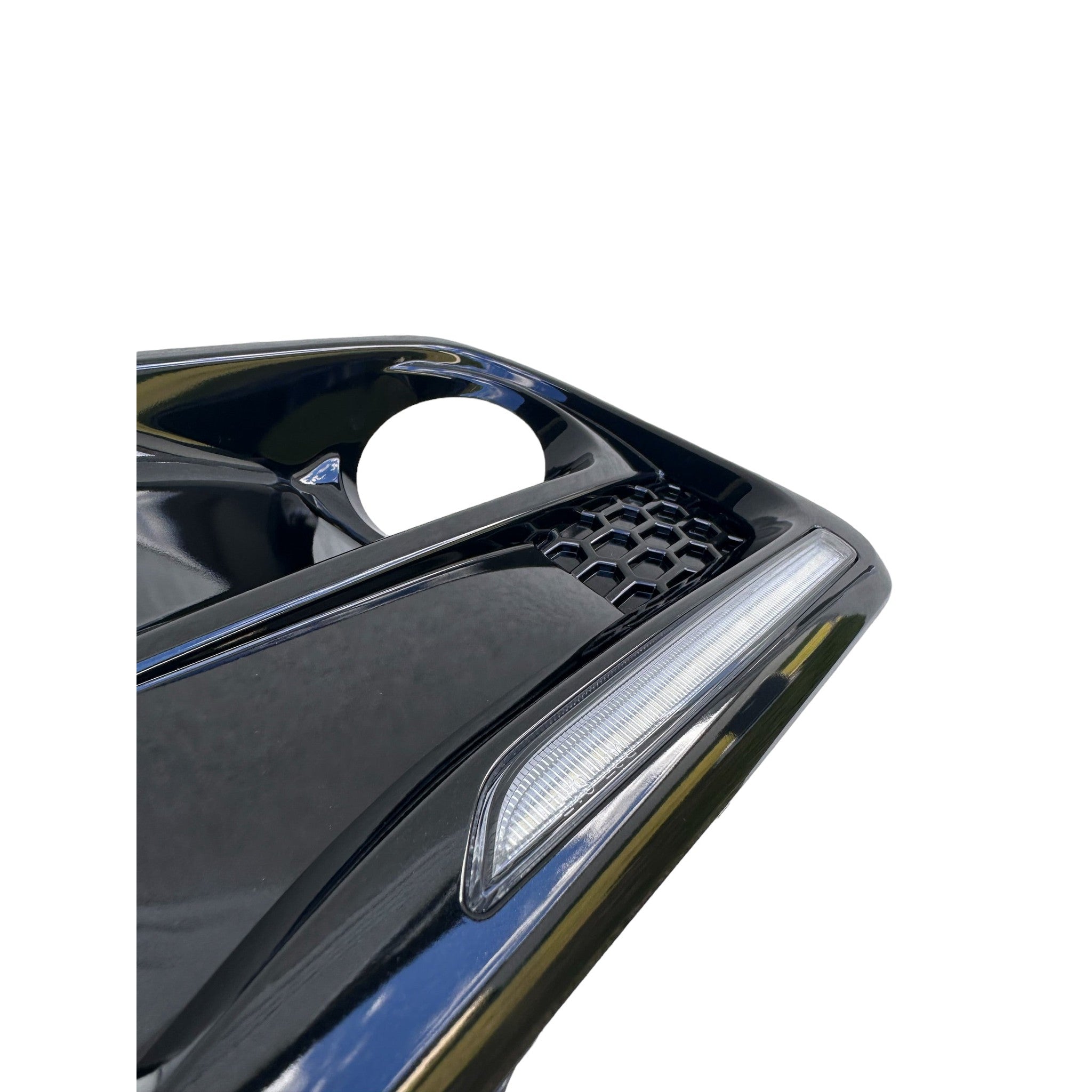 Noble DRL and Sequential Turn Signal Fog Bezels Facelift Subaru WRX 18-21 / STI 18-21