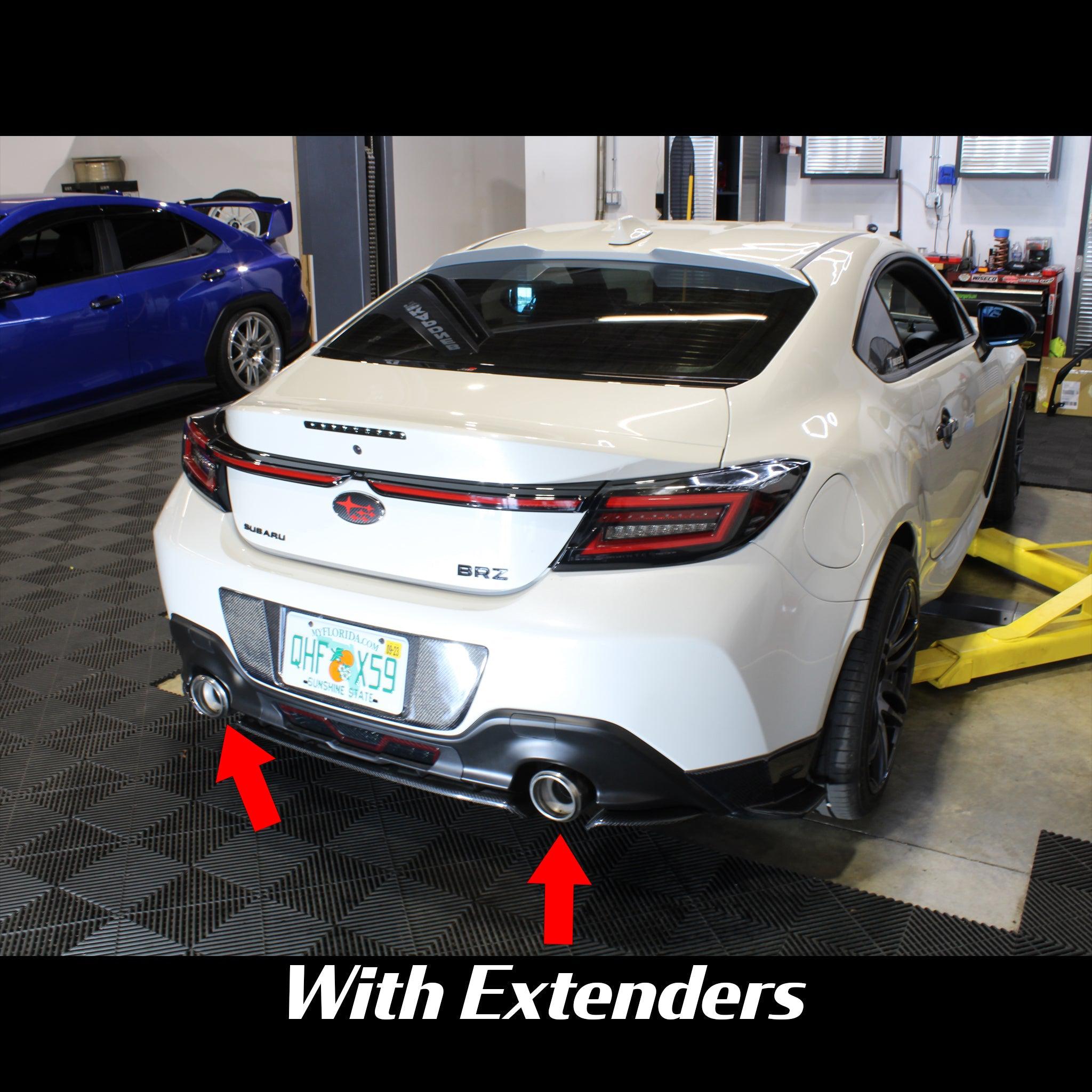 Noble Exhaust Tip Extenders for Factory Tips Subaru BRZ / GR86 2022-2026