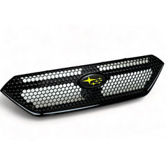 [OPEN BOX] Noble Frameless Front and Rear Emblems Carbon Fiber - 2022-2026 Subaru WRX - Neon Yellow - Red