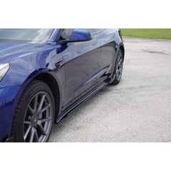 Noble Gloss Black Stage 1 Side Skirts Tesla Model 3 2017-2023