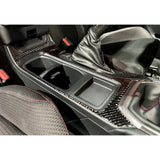 Noble Gloss Carbon Fiber Center Console Overlay Subaru WRX 2022-2024 with 6MT Only