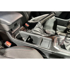 Noble Gloss Carbon Fiber Center Console Overlay Subaru WRX 2022-2026 with 6MT Only