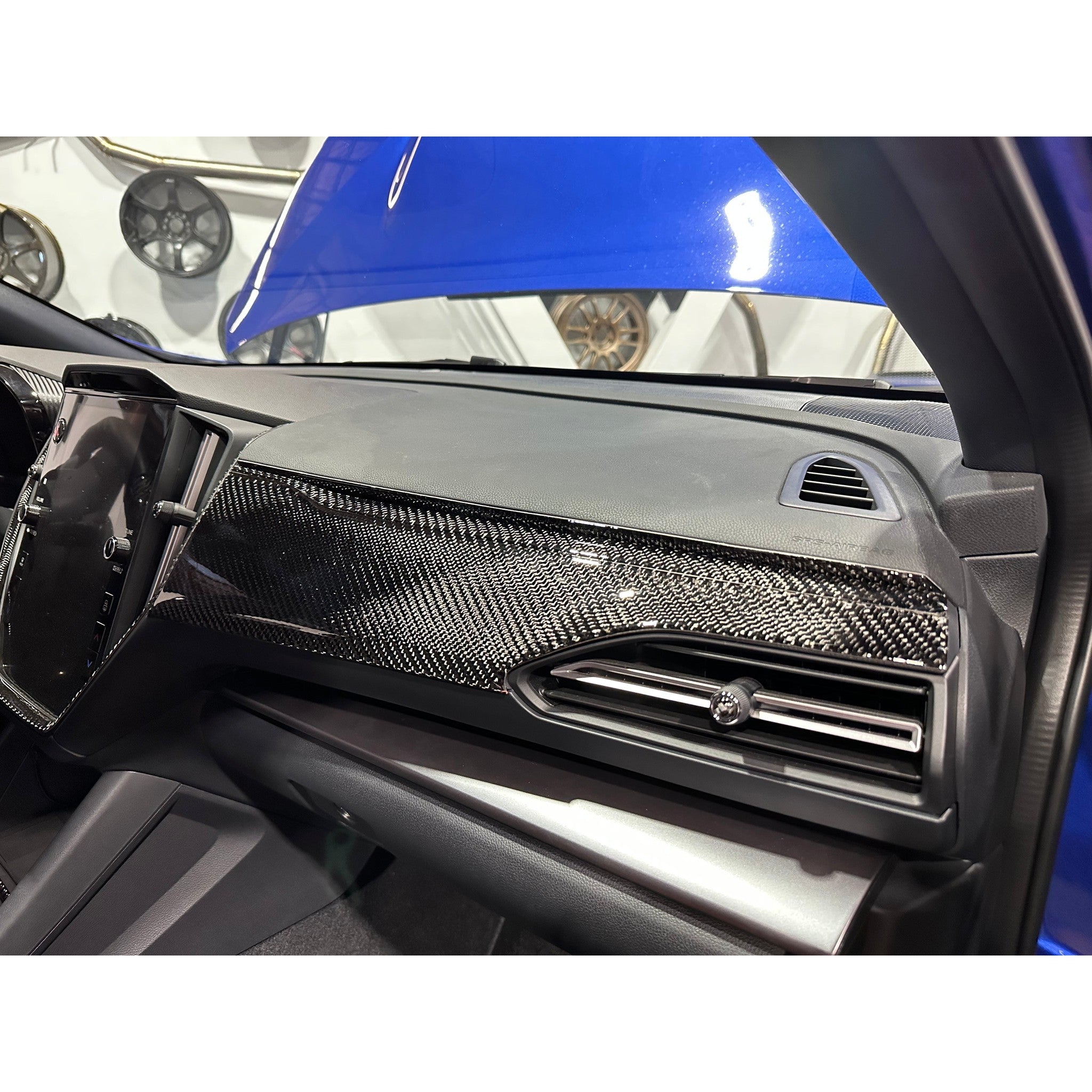 Noble Gloss Carbon Fiber Dashboard Panel Overlay Subaru WRX 2022-2025