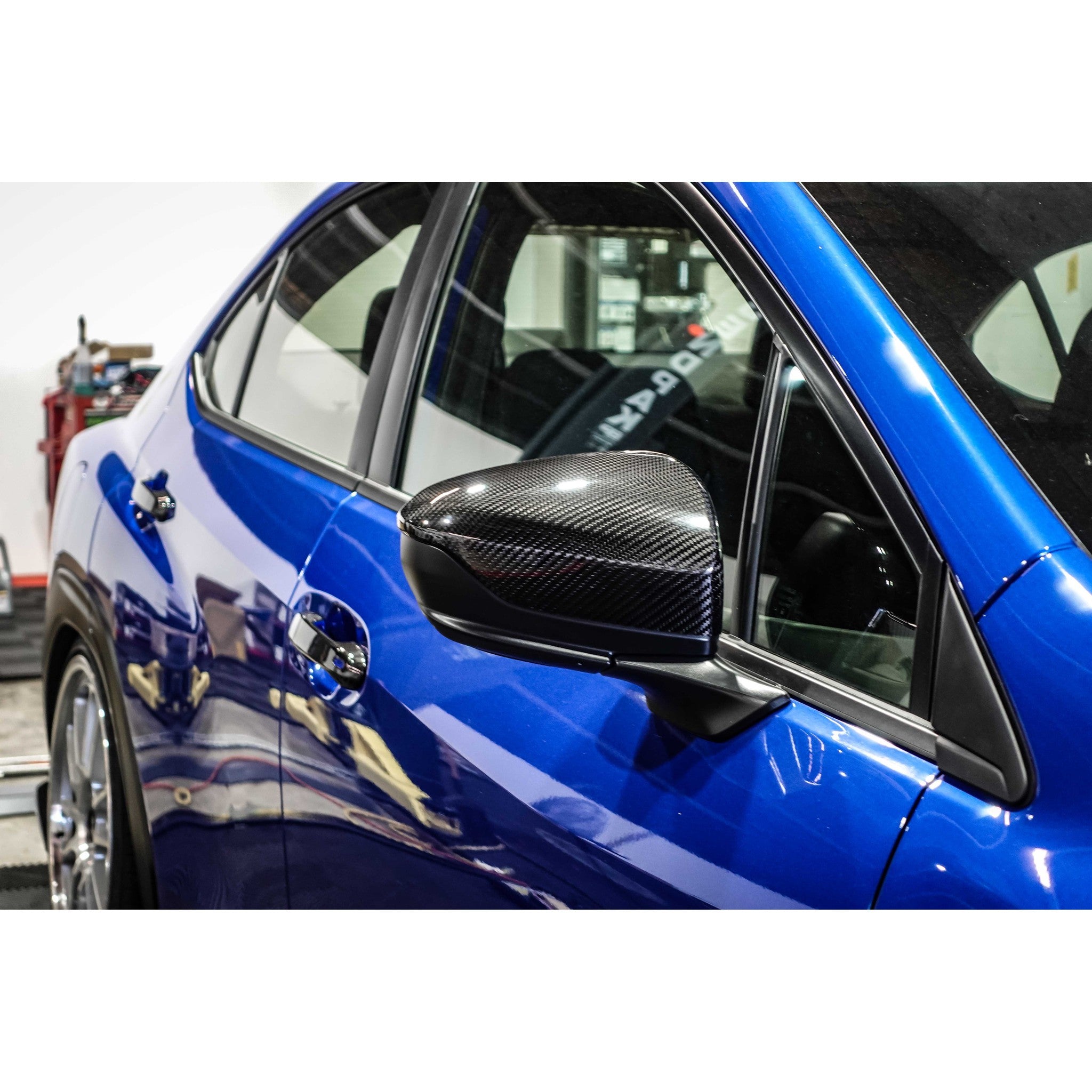 Noble LW Series Full Replacement OE Style Carbon Fiber Mirror Covers Subaru WRX 2022-2026