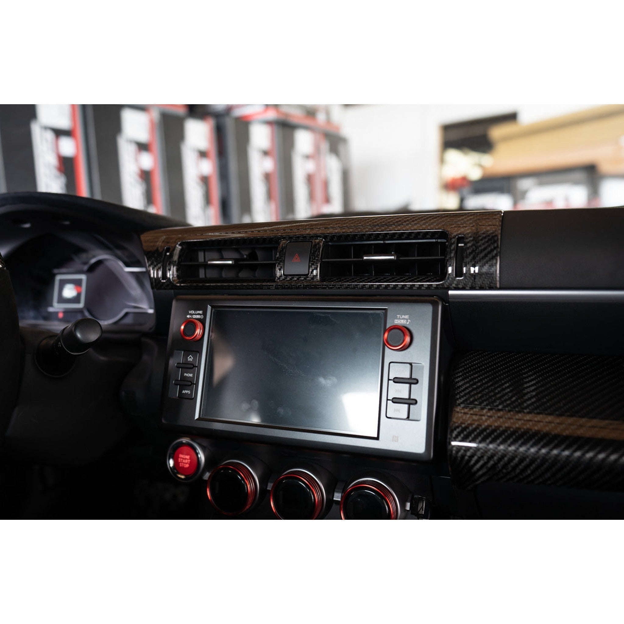 Noble LX Dry Carbon Fiber Center AC Trim Cover Subaru BRZ / GR86 2022-2026