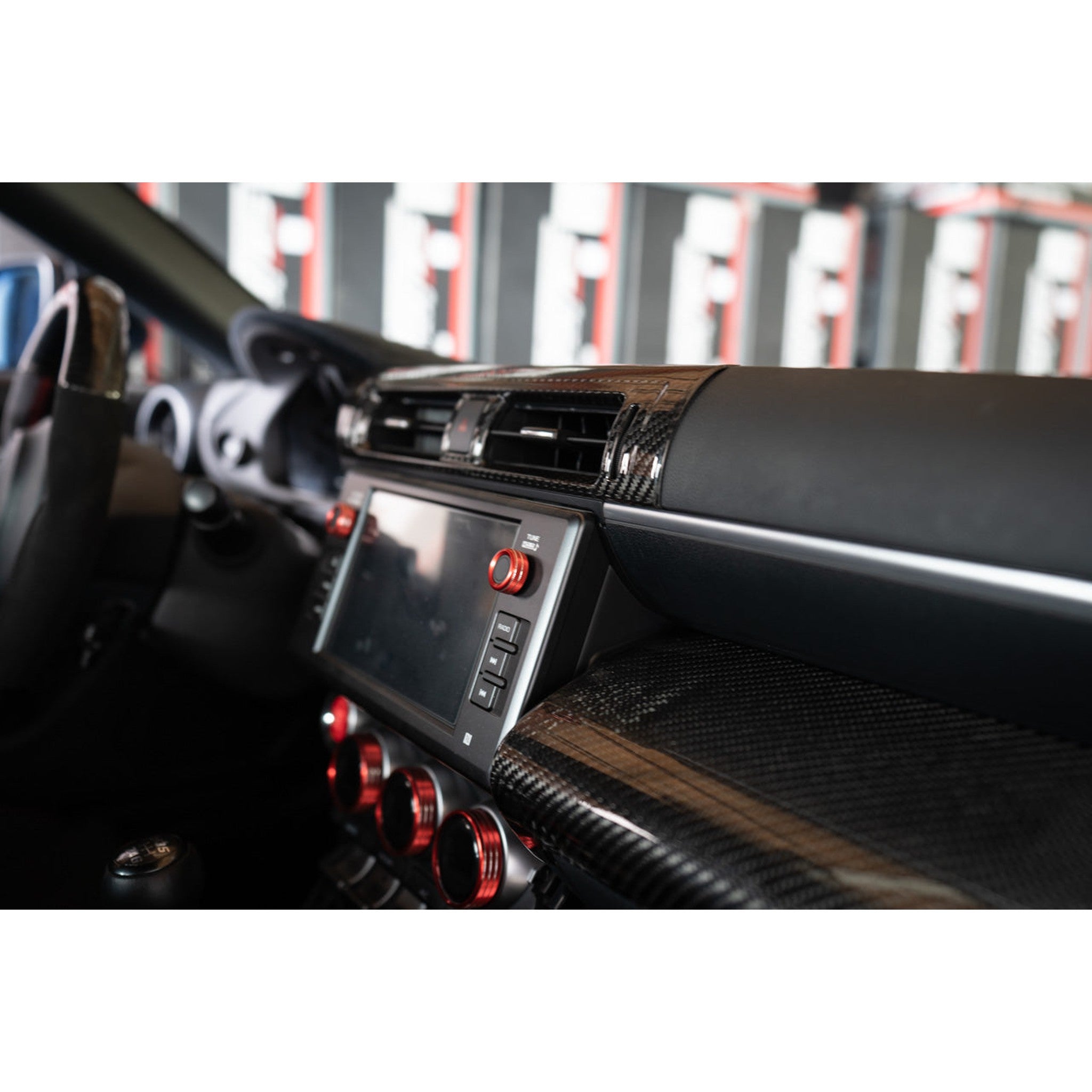 Noble LX Dry Carbon Fiber Center AC Trim Cover Subaru BRZ / GR86 2022-2026