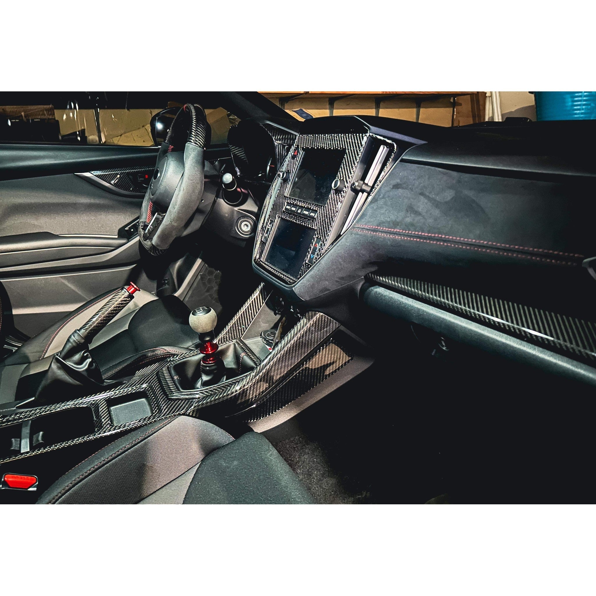 Noble LX Dry Carbon Fiber Center Console Cover Subaru WRX 2022-2026