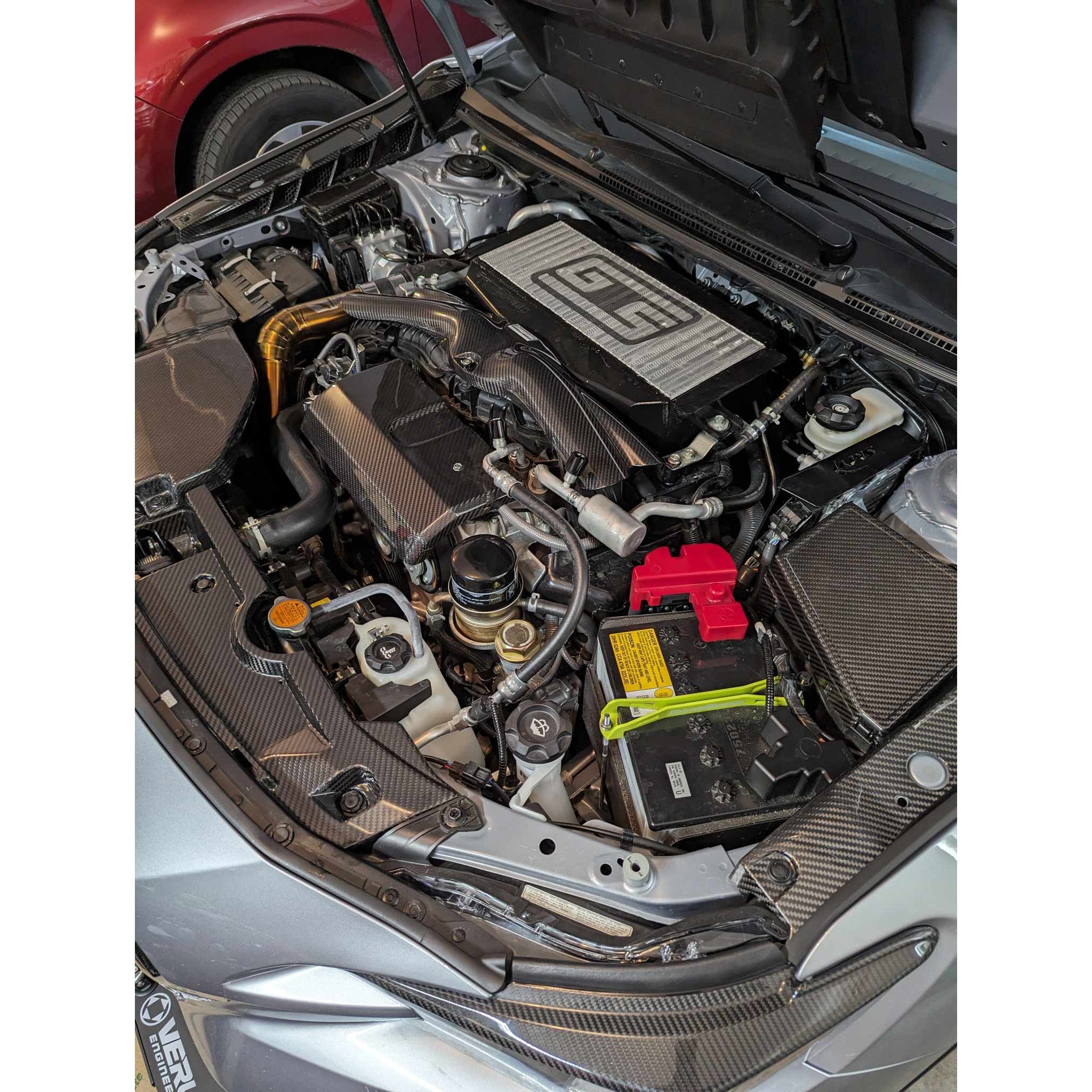 Noble LX Dry Carbon Fiber Radiator Cooling Plate Full Replacement - 2022-2026 WRX