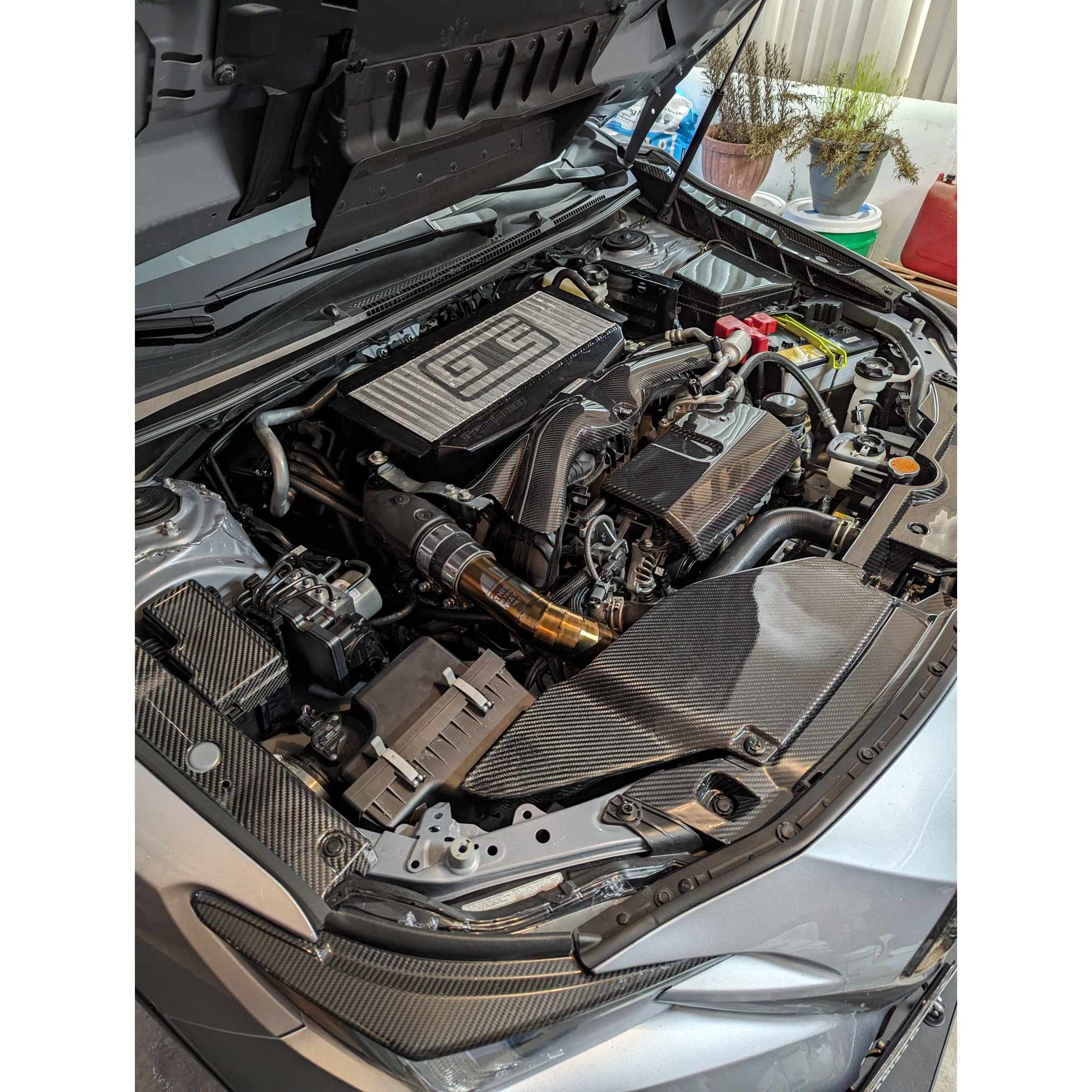 Noble LX Dry Carbon Fiber Radiator Cooling Plate Full Replacement - 2022-2026 WRX