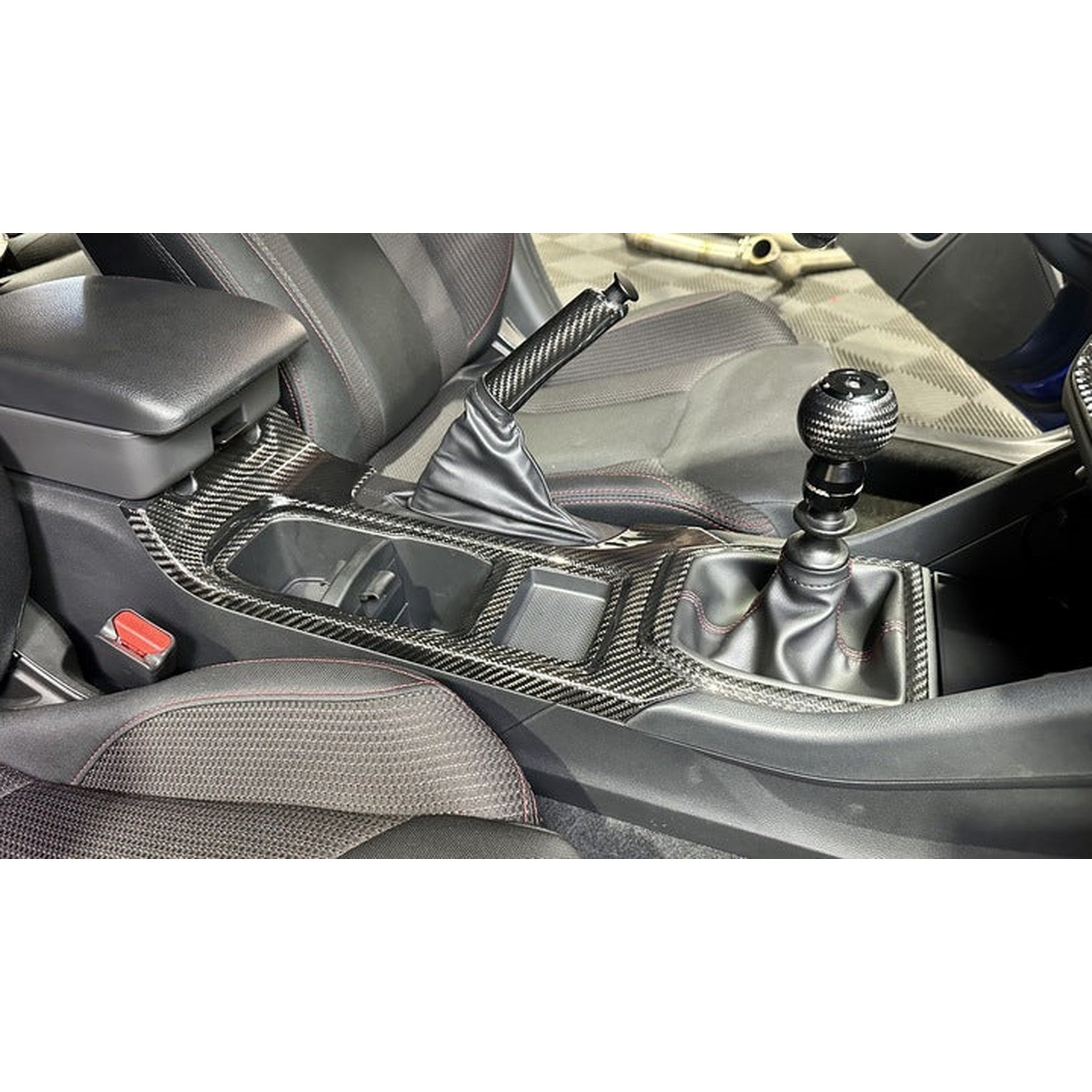 Noble LX Dry Carbon Fiber Shift Trim Cover Manual Transmission Subaru WRX 2022-2026