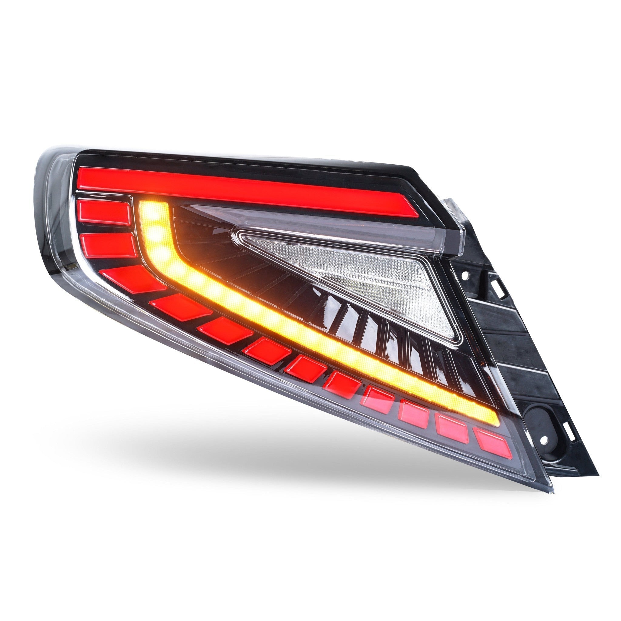 Noble Lux Series LED Tail Lights (Red Bar, Clear Lens) - 2022-2026 Subaru WRX