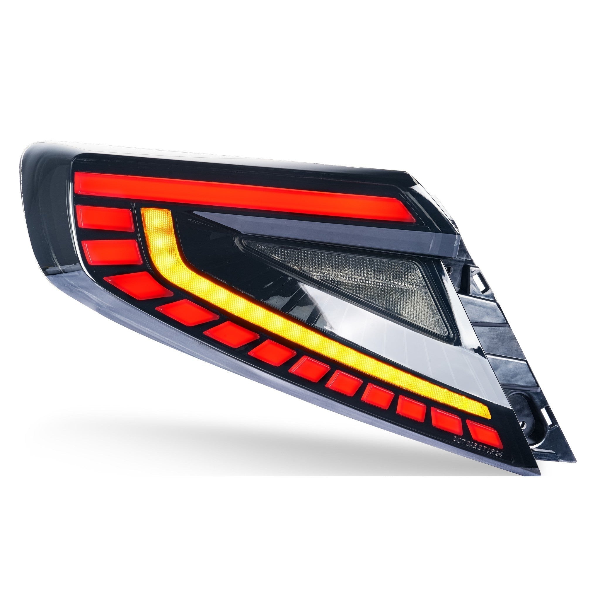 Noble Lux Series LED Tail Lights (Red Bar, Smoke Lens) - 2022-2026 Subaru WRX