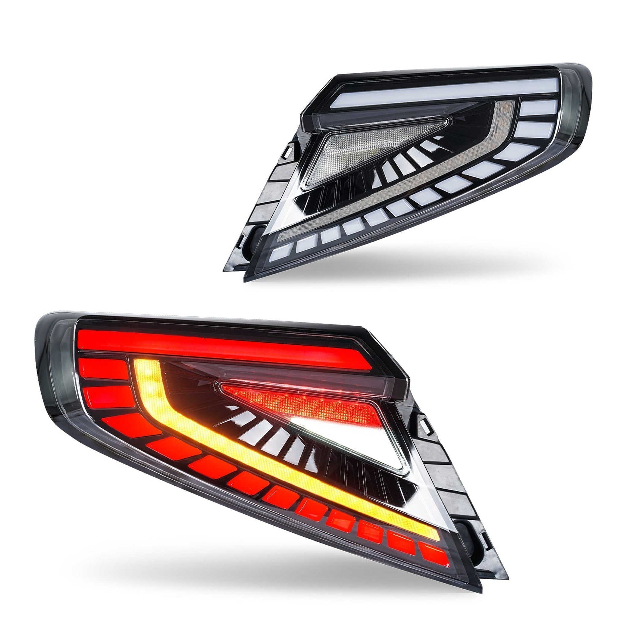 Noble Lux Series LED Tail Lights (White Bar, Clear Lens) - 2022-2026 Subaru WRX
