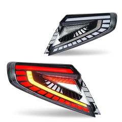 Noble Lux Series LED Tail Lights (White Bar, Clear Lens) - 2022-2026 Subaru WRX