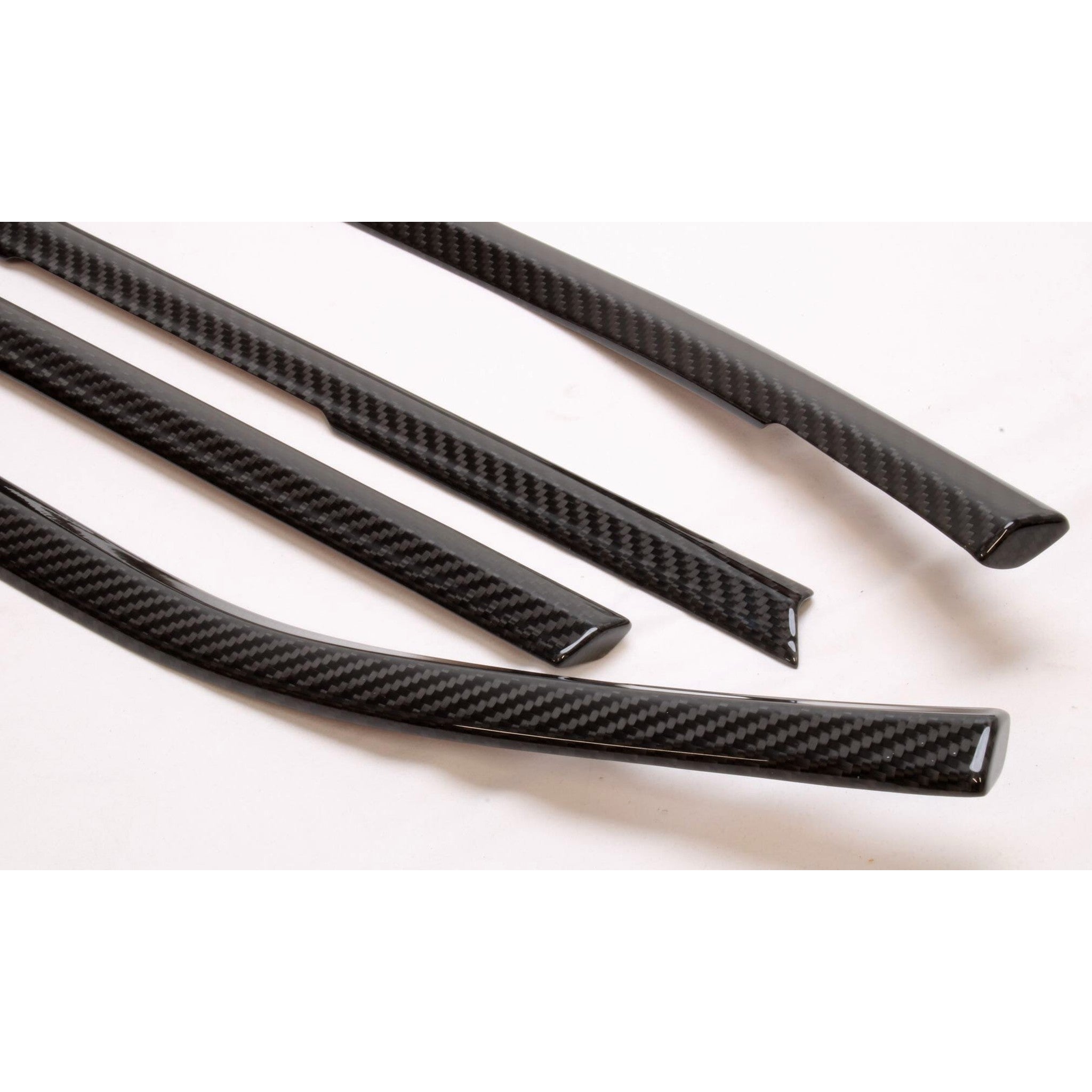 Noble Platinum Dry Carbon Fiber Lower Window Trim Covers Subaru WRX 2022-2026